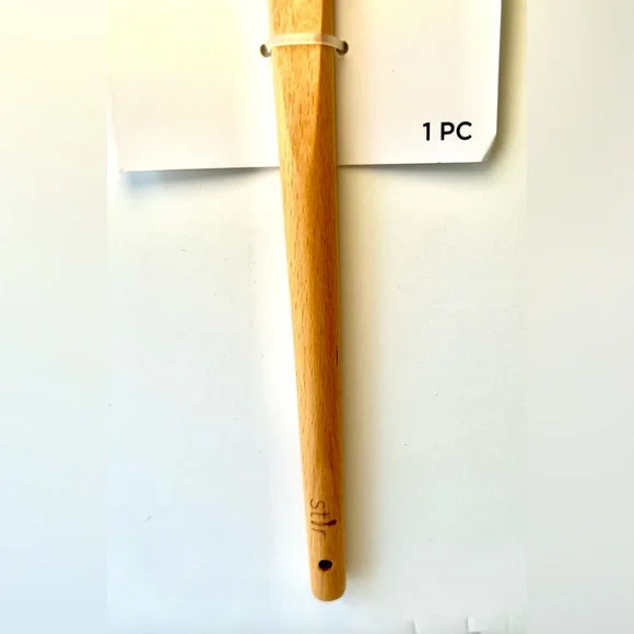 Christmas Santa Claus Face Shaped Silicone Spatula Wood Handle Holiday Party - Picture 6 of 7